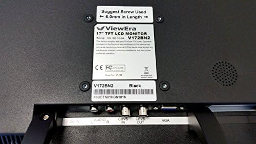 ViewEra V172BN2 TFT LCD Security Monitor 17 Átlós képernyőméret, VGA, BNC (1 be / 1 Ki), Felbontás 1280 x 1024, Fényerő 250 cd/m2,