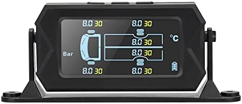 n/Autó Gumiabroncs Nyomás Riasztás Monitor Rendszer Teherautó TPMS Napenergia LCD keréknyomás Hőmérséklet Monitor Rendszer