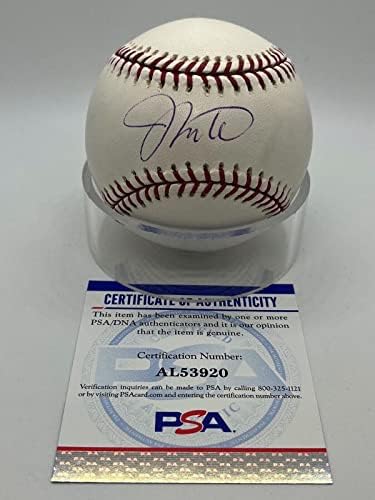 Johnny Estrada Phillies Bátrabbak Állampolgárok Aláírt Autogramot OMLB Baseball PSA DNS - Dedikált Baseball