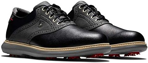 FootJoy Férfi Hagyományok Golf Cipő, Fekete/Fekete, 8