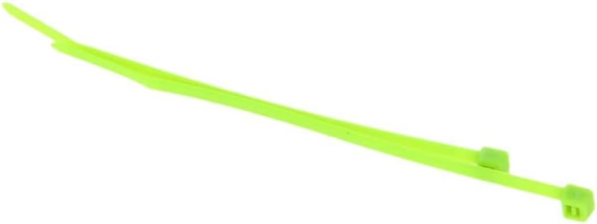 Bettomshin Kábel karperecet 3.94 Inch x 0,1 Hüvelyk(L x W) Egyéni-Zár Nylon Nyakkendő Pakolások Fluoreszkáló Zöld 500Pcs