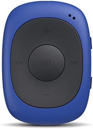 AGPTEK G02 Clip 8GB MP3 Lejátszó, FM Shuffle, Hordozható zenelejátszó Sweatproof Szilikon Sport, Kék