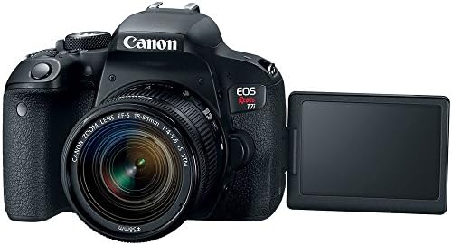 Canon EOS Rebel T7i Digitális TÜKÖRREFLEXES Fényképezőgép 1894C002 az EF-S 18-55mm AZ STM + 64 gb-os (EF-S 55-250mm Teleobjektív
