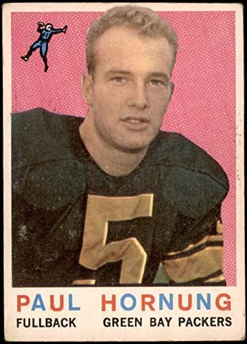1959 Topps 82 Paul Hornung Green Bay Packers (Foci Kártya) GD+ Packers, a Notre Dame