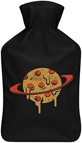 Pizza Planet Meleg Víz Táska Fedelét Meleg Gumi Injekciós Üvegeket az Ágy Menstruációs Fájdalom, Görcsök 1 Liter