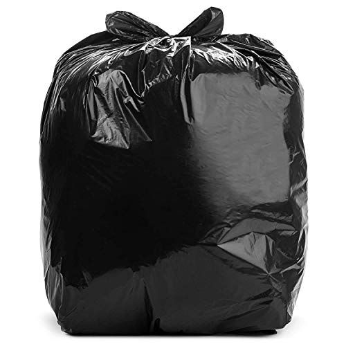 Aluf Műanyag 56 Liter 2 MILLIÓ (eq) Fekete, nagy teherbírású szemeteszsák - 43 x 47 Csomag 100 - Építése, Ipari, Kültéri, Kereskedelmi