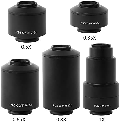 Mikroszkóp Kiegészítők Készlet Felnőttek 0.35 X 0,5 X 0.65 X 0,8 X 1X Mikroszkóp C-Mount Adapterrel Labor Fogyóeszközök (Szín : 1,2 X)