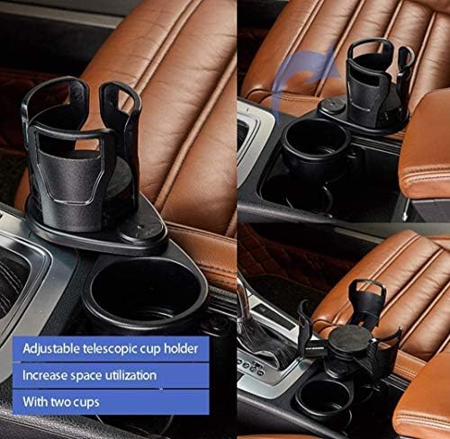 2-az-1-es Autó pohártartó Bővítő Adapter, Többfunkciós Kocsi pohártartóban Egy 360° - Os Forgó Állítható Bázis, Italok, palackozott