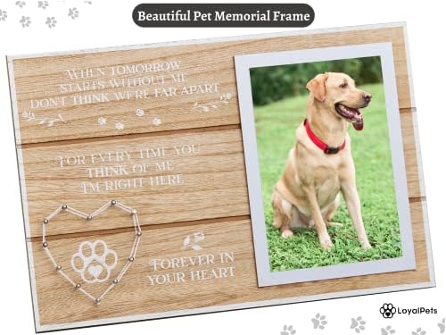 Kutya Emlékmű Ajándékok Képkeret, Beleértve a Lenyűgöző díszdobozban - Gyász Ajándékok Veszteség a Pet - Pet Emlékmű Ajándékok -