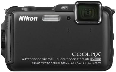 Nikon COOLPIX AW120 16.1 MP Wi-Fi-vel, Vízálló Digitális Fényképezőgép GPS-szel, valamint a Full HD 1080p Videó (Fekete) (Megszűnt Gyártó