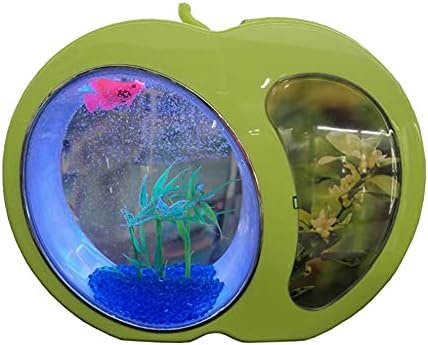 DLVKHKL Ökológia Mini Nano akvárium Iroda Akvárium Haza Devoration Mini akvárium Integráció Szűrő LED Rendszer 4.5 L (Szín : Zöld)
