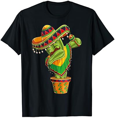 Dabbing Kaktusz Cinco De Mayo Mexikói poncsó, Fiúk, Férfiak, Gyerekek T-Shirt