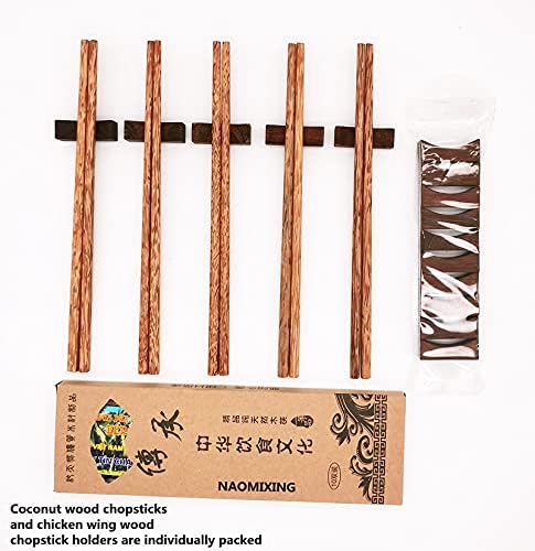 LUXIYUCHU 10 Beállított Kókusz Pálcika Újrafelhasználható Fa Chop Botok Főzés Bambusz Segítő koreai Japán Hűvös Haját Vágja Rúd Csomag