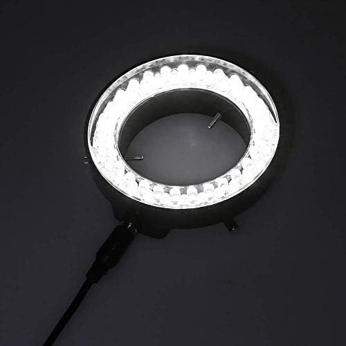 JF-XUAN Állítható 56 LED Gyűrű Fényben Megvilágító Lámpa Kompatibilis Ipar Sztereó Mikroszkóp Kamera Nagyító AC 90V-240V Adapter