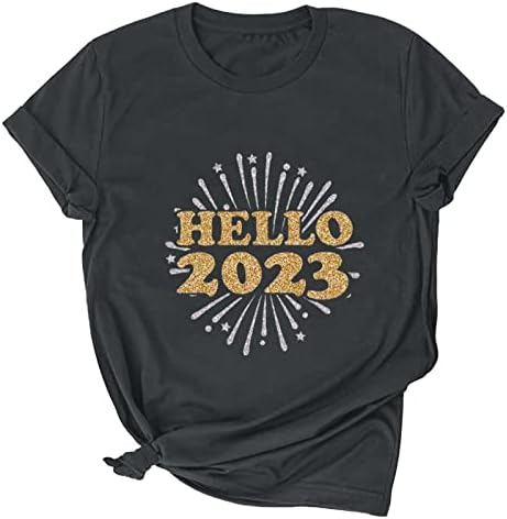 Női Rövid Ujjú Tshirt Helló 2023 Nyomtatás Termés Maximum Kerek Nyak Alkalmi Póló, Pulóver, Blúz, Női