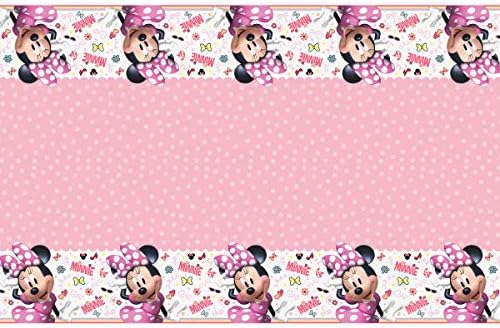 (2 Csomag) Disney Rózsaszín Minnie Egér Műanyag asztalterítő 54 x 84 Cm (Plusz Fél Tervezés Lista által Mikes Szuper Áruház)