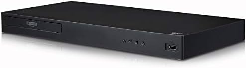 2017 LG 4K Ultra HD 3D Blu-ray Lejátszó Távirányítóval, HDR Kompatibilitás, Upconvert Dvd-k, Ethernet, HDMI, USB-Port, Fekete