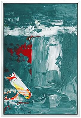 999Store úszó keret absztrakt művészet függőleges festmény a falon (Canvas_White Frame_16X24 Hüvelyk ) White024
