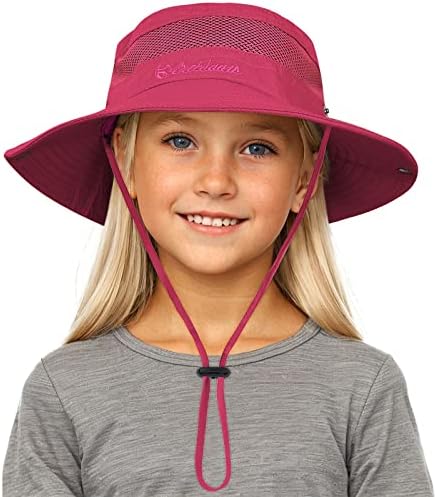 A gyerekek kalap, a Lányok, a Fiúk Szabadtéri Lélegző napvédő UPF 50+ Sapka Széles Karimájú Nyári Beach Vödör kalap