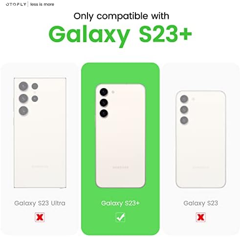 OTOFLY Szilikon tok Samsung Galaxy S23 Plusz, Selymes-Puha Érintés Galaxy S23 Plusz Telefon Esetében a Mikroszálas Bélés, [Slim