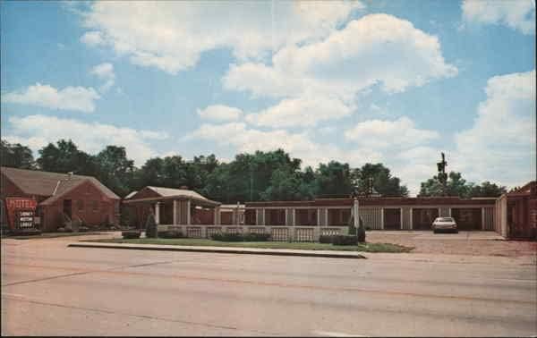 Sidney Motor Lodge-Sidney, Nebraska NE Eredeti Régi Képeslap