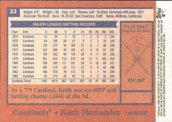 Keith Hernandez 2004 Topps Minden Idők Rajongó Kedvencek Baseball Kártya 33 (1978)