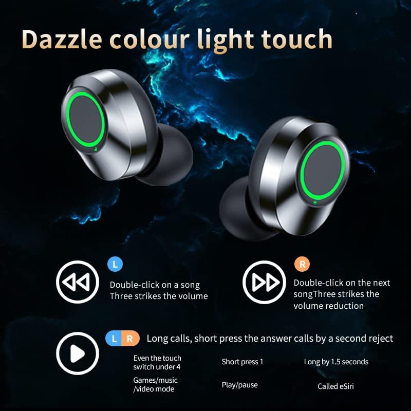 V TECH Plus Vezeték nélküli V5.3 LED Pro Fülhallgató Kompatibilis A Samsung SM-G920T IPX3 Bluetooth Víz & Sweatproof/Zaj Csökkentése &