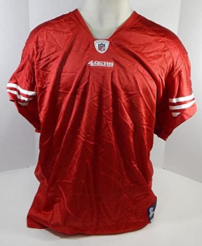2011-ben a San Francisco 49ers Üres Játék Kiadott Piros Mez Reebok XXXL DP24159 - Aláíratlan NFL Játék Használt Mezek