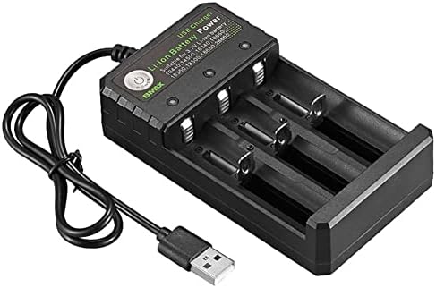 5V 1-2A Li-ion Intelligens USB Akkumulátor Töltő 3 Slot 70 * 25 * 125MM Több Lítium Akkumulátorok