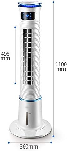 ISOBU LILIANG - Levegő Hűtő Hordozható Torony Ventilátor 3 sebesség 15 Óra valós Idejű Időzítés Kijelző LED Öv Haza Mobil Hűtés párásítás