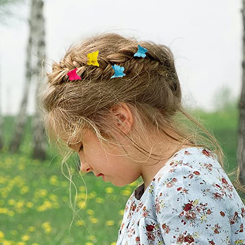 50 Csomag, Különböző Színű Pillangó Haj Klipek, Gyönyörű Pillangó Mini Haj Klipek Haj Kiegészítők Nők, Lányok (egyszínű)