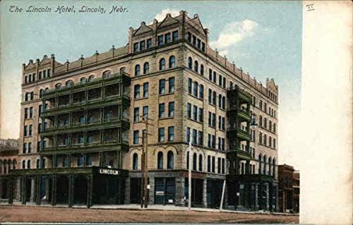 A Lincoln Hotel Lincoln, Nebraska NE az Eredeti, Antik Képeslap