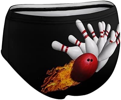 Tüzes Vörös Bowling Labda Feltűnő Ellen Csapok, Női Fehérnemű Közepe Derék Teljes Lefedettség Puha Rövid Bugyi