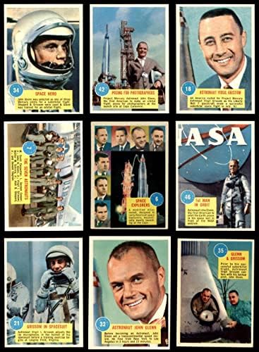 1963 Topps Űrhajósok 3D Majdnem Teljes Készlet (Kártya) EX/MT+