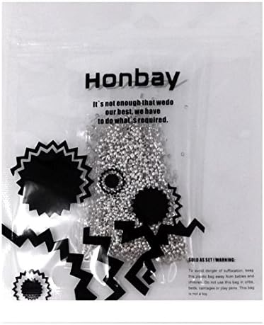 Honbay 2000pcs 2mm Kerek Hullám Gyöngyök Távtartó Dugók Gyöngyök, a DIY Ékszer Készítés (Ezüst)
