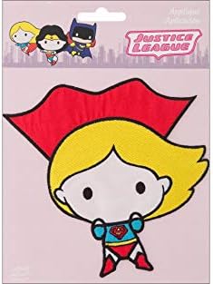Az egyszerűség Supergirl Karikatúra Vas-On Applied, 14.68 x 0.23 x 18.36 cm-es, Színes