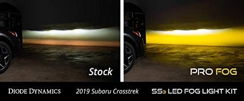 Dióda Dynamics SS3 LED Ködlámpa Készlet kompatibilis a Subaru Crosstrek -2023, Sárga SAE Köd Pro
