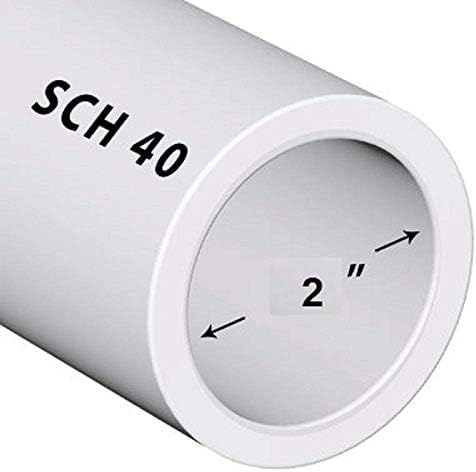 PVC Cső Sch40 2 Hüvelyk (2.0) Fehér Egyéni Hossz