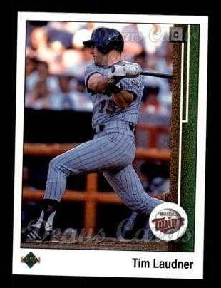 1989 Felső szint 62 Tim Laudner Minnesota Twins (Baseball Kártya) NM/MT Ikrek