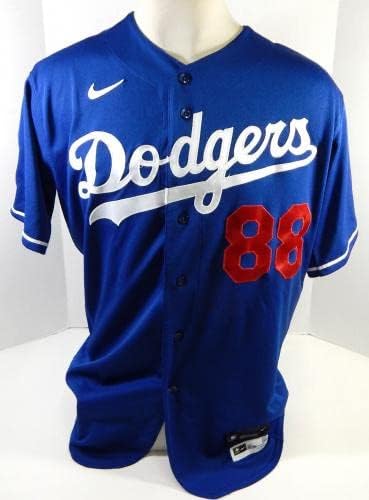 2020-ig a Los Angeles Dodgers Bob Geren 88 Játék Kiadott Pos Használt Kék Jersey 2 20 P 4 - Játék Használt MLB Mezek