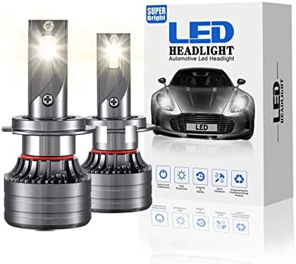 Manymiba H7-LED Fényszóró Izzók, 500% - Kal Fényesebb LED Izzó H7, Nagy Teljesítmény 100W LED-es Fényszórók Magas, illetve Alacsony
