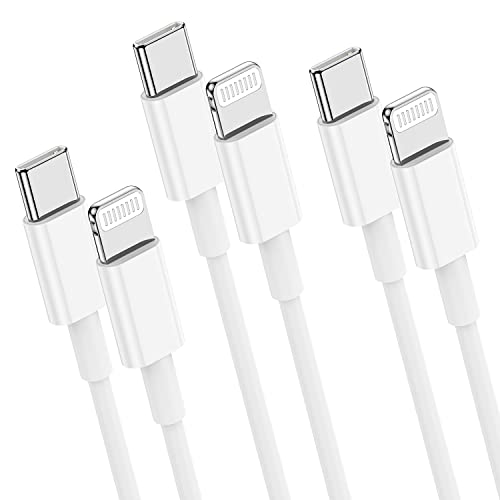 USB-C-Lightning Kábel 6 FT 3Pack, iPhone Gyors Töltő Kábel Apple Mpi Hiteles, C-Típusú Tápellátás Töltő Kábel iPhone 14 13 12 Pro Max