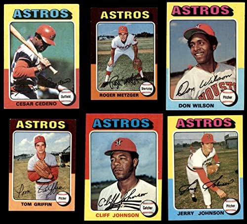 1975 Topps Houston Astros Közelében Csapat készen áll Houston Astros (Set) VG+ Astros