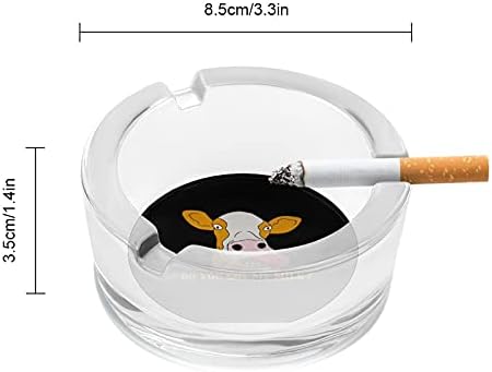 Vicces Tehén Cigaretta A Dohányzók Üveg Hamutartó Hamutartó Az Otthoni Irodai Asztallap Asztal Dekoráció
