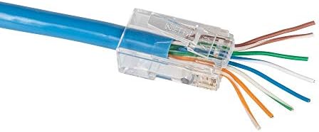 RJ45 Ethernet Kábel Teszter, valamint Crimpelhető Készlet, Pass-Thru Technológia magában Foglalja a Csatlakozó Cat5e / CAT6 Adatok Alkalmazások