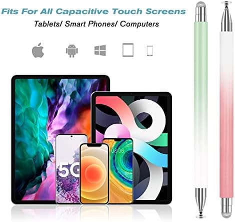 Stylus Toll iPad (2 Db), Univerzális érintőképernyők Stylus Toll Magas Érzékenység Lemez & Fiber Tipp Ceruza Mágneses Kap Kompatibilis Apple/iPhone/iPad/Android/Tabletta
