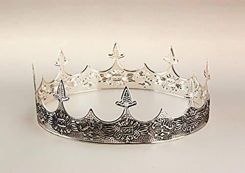 SNOWH Antik Ezüst Teljes királyi Koronát, a Férfiak Fejdíszek, illetve Koronák, Születésnap Korona Dekorációk, Halloween Bál