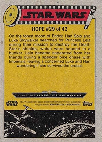 2019 Topps Star Wars Utazás Emelkedik a Skywalker 29 Luke Skywalker Vadászat Leia Hercegnő Trading Card