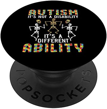 Autizmus Tudatosság Autizmus Csontváz Autizmus Támogatása PopSockets Cserélhető PopGrip