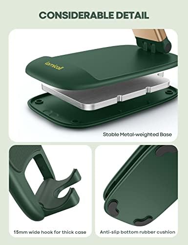 Lamicall Zöld Telefon készenléti Desk - Sötét Zöld mobiltelefon Jogosultja Zöld Asztal Tartozékok Asztali Office Biztos Kompatibilis az iPhone